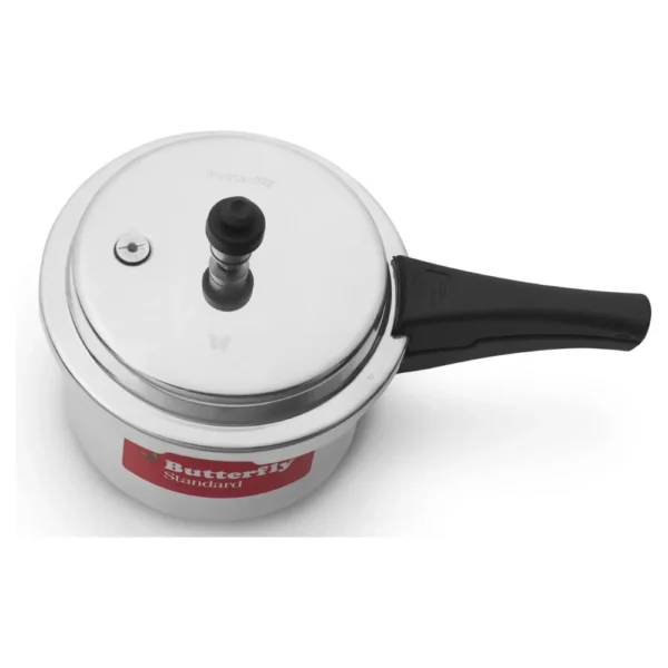 Butterfly Standard 5 Litre Aluminium Pressure Cooker | Outer Lid Gas Stove Compatible Cooker Butterfly Standard 5 Litre Aluminium Pressure Cooker | Outer Lid Gas Stove Compatible Cooker