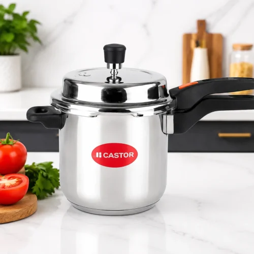 Castor CT SS50PC 5 Litre Stainless Steel Pressure Cooker | Induction Compatible Cooker Online Kerala