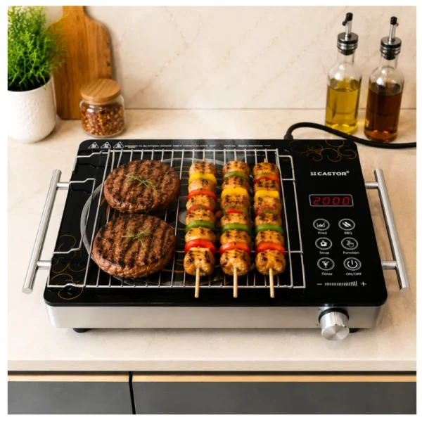 CASTOR CT RADIANT 07 2200W Infrared Cooker with Ceramic Glass Top & Touch Control