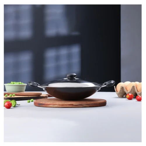 Eezychef Classic R Non Stick Appachatty with Stainless Steel Lid 200mm 3 Layer Coating Appam Pan Eezychef Classic R Non Stick Appachatty with Stainless Steel Lid 200mm 3 Layer Coating Appam Pan