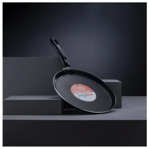 Eezychef NS Tawa 250mm Classic Non Stick Aluminium Dosa Tawa with Heat Resistant Handle – Even Heating & Oil-Free Cooking