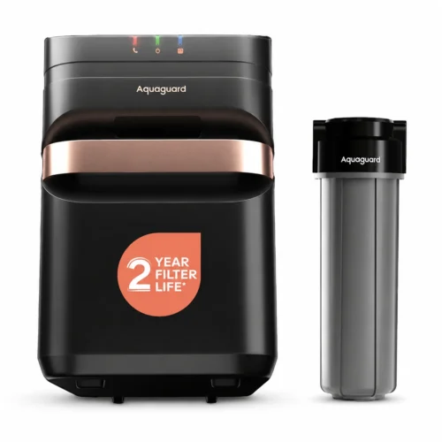 Eureka Forbes Aquaguard Aspire Designo UTC UV+UF 2X 7L Under Counter Water Purifier with 8 Stage Purification & NanoPore Technology Eureka Forbes Aquaguard Aspire Designo UTC UV+UF 2X 7L Under Counter Water Purifier with 8 Stage Purification & NanoPore Technology