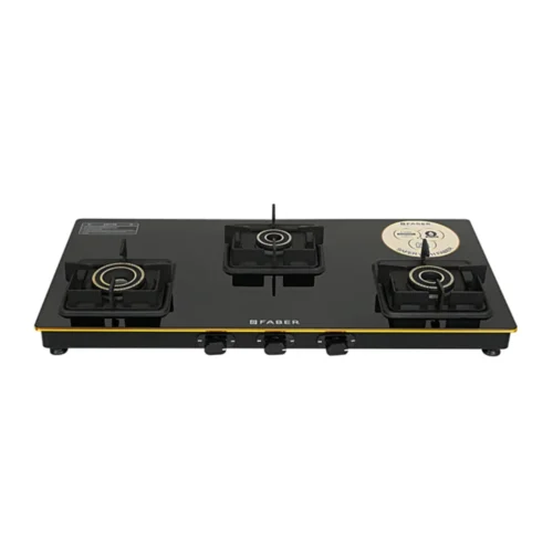 Faber Prince Plus 3BB BK 3 Burner Glass Top Gas Stove Faber Prince Plus 3BB BK 3 Burner Glass Top Gas Stove