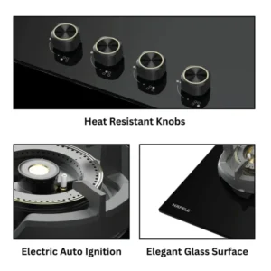 Hafele Augusta 378 Built-In Gas Hob 78cm with Full Brass Burners & Auto Ignition Hafele Augusta 378 Built-In Gas Hob 78cm with Full Brass Burners & Auto Ignition