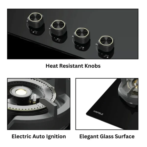 Hafele Augusta 378 Built-In Gas Hob 78cm with Full Brass Burners & Auto Ignition Hafele Augusta 378 Built-In Gas Hob 78cm with Full Brass Burners & Auto Ignition