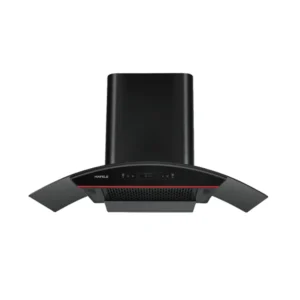 Hafele Renata Curved 90 cm Wall Mounted Chimney 1400 m³hr Auto Clean Kitchen Hood with Touch Control - Black Hafele Renata Curved 90 cm Wall Mounted Chimney 1400 m³hr Auto Clean Kitchen Hood with Touch Control - Black