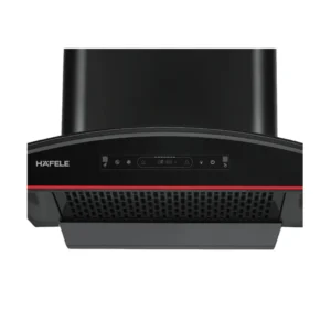 Hafele Renata Curved 90 cm Wall Mounted Chimney 1400 m³hr Auto Clean Kitchen Hood with Touch Control - Black Hafele Renata Curved 90 cm Wall Mounted Chimney 1400 m³hr Auto Clean Kitchen Hood with Touch Control - Black