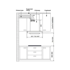 Hafele Renata T-90 90cm Auto Clean Kitchen Chimney 1300 m³hr Filter-Free Hood with Gesture Control Hafele Renata T-90 90cm Auto Clean Kitchen Chimney 1300 m³hr Filter-Free Hood with Gesture Control