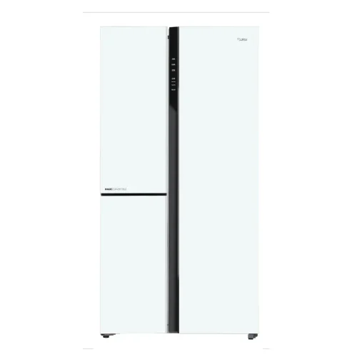 Haier 598L Side by Side Refrigerator HRT 683PWGU1 Pearl White Glass Frost Free Inverter Fridge Haier 598L Side by Side Refrigerator HRT 683PWGU1 Pearl White Glass Frost Free Inverter Fridge