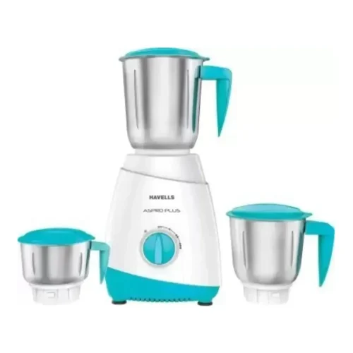 Havells Aspro Plus 550W Mixer Grinder with 3 Stainless Steel Jars | Powerful Kitchen Mixie for Wet & Dry Grinding