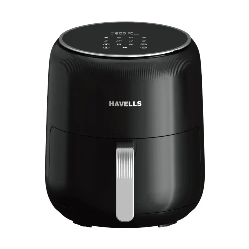 Havells Prolife Neo MII 4.5L 1500W Digital Air Fryer with 8 Preset Modes | Oil-Free Healthy Cooking Black Air Fryer