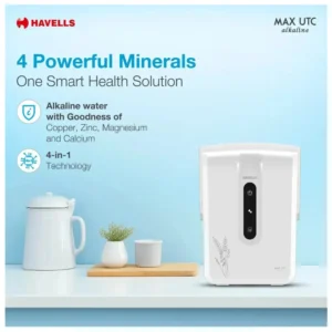 Havells Max UTC Alkaline RO UV Water Purifier 7L | 10 Stage Under Counter Water Purifier with Alkaline Technology Havells Max UTC Alkaline RO UV Water Purifier 7L | 10 Stage Under Counter Water Purifier with Alkaline Technology
