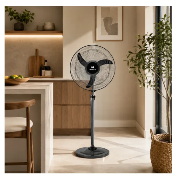 Havells Windstorm Oxy HS 16 Inch Pedestal Fan | High Speed Fan with Powerful Motor & 100 m³/min Air Delivery Havells Windstorm Oxy HS 16 Inch Pedestal Fan | High Speed Fan with Powerful Motor & 100 m³/min Air Delivery