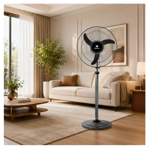 Havells Windstorm Oxy HS 16 Inch Pedestal Fan | High Speed Fan with Powerful Motor & 100 m³/min Air Delivery Havells Windstorm Oxy HS 16 Inch Pedestal Fan | High Speed Fan with Powerful Motor & 100 m³/min Air Delivery