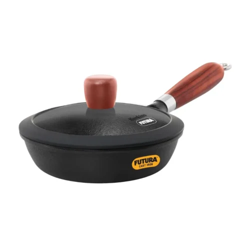 Hawkins Futura Cast Iron Frying Pan CIF16G 16 cm Heavy Duty Induction & Gas Compatible Natural Non Stick Cookware Hawkins Futura Cast Iron Frying Pan CIF16G 16 cm Heavy Duty Induction & Gas Compatible Natural Non Stick Cookware
