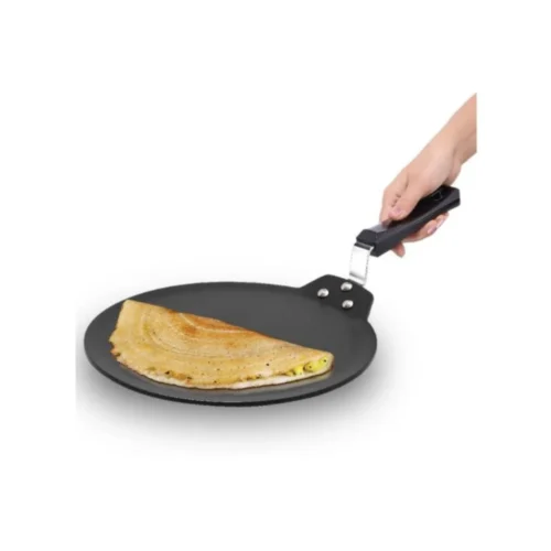 Hawkins Futura INDT30 30cm Non-Stick Induction Dosa Tawa | Premium Aluminium Tawa for Gas & Induction Stove