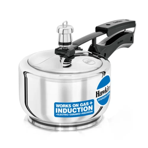Hawkins HSS15 1.5 Litre Stainless Steel Pressure Cooker | Induction & Gas Compatible Small Cooker for Everyday Cooking Hawkins HSS15 1.5 Litre Stainless Steel Pressure Cooker | Induction & Gas Compatible Small Cooker for Everyday Cooking
