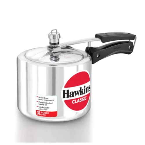 Hawkins Classic New 3 Litre Pressure Cooker CL3T | Aluminium Cooker for Fast Cooking Hawkins Classic New 3 Litre Pressure Cooker CL3T | Aluminium Cooker for Fast Cooking