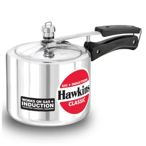 Hawkins Classic Tall 3 Litre Pressure Cooker ICL3T | Induction Base Aluminium Cooker with Inside Fitting Lid & 5 Year Guarantee