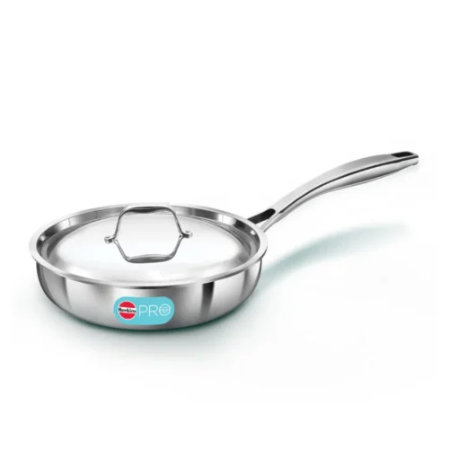 Hawkins Prosteel Frypan 22cm With Lid PSF22S | Stainless Steel Induction Compatible Fry Pan Hawkins Prosteel Frypan 22cm With Lid PSF22S | Stainless Steel Induction Compatible Fry Pan