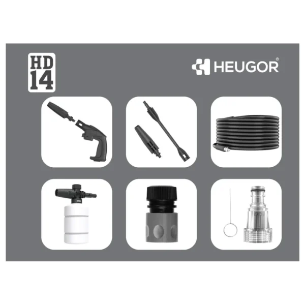 HEUGOR HD14 High Pressure Car Washer 2175 PSI 1050W Energy Efficient Motor HEUGOR HD14 High Pressure Car Washer 2175 PSI 1050W Energy Efficient Motor