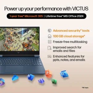 HP Victus 15 FA2703TX 13th Gen i5 Gaming Laptop with RTX 2050 16GB RAM, 512GB SSD, 144Hz FHD IPS Display, Windows 11 & M365 Office HP Victus 15 FA2703TX 13th Gen i5 Gaming Laptop with RTX 2050 16GB RAM, 512GB SSD, 144Hz FHD IPS Display, Windows 11 & M365 Office