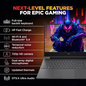 HP Victus 15 FA2703TX 13th Gen i5 Gaming Laptop with RTX 2050 16GB RAM, 512GB SSD, 144Hz FHD IPS Display, Windows 11 & M365 Office HP Victus 15 FA2703TX 13th Gen i5 Gaming Laptop with RTX 2050 16GB RAM, 512GB SSD, 144Hz FHD IPS Display, Windows 11 & M365 Office