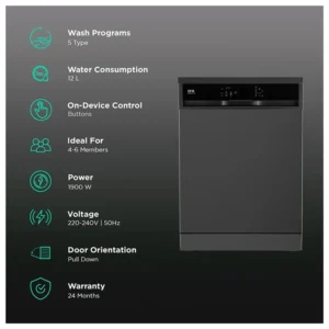IFB Neptune VX 14 Place Settings Free Standing Dishwasher with Hot Water Wash, 5 Programs & Built-in Water Softener – Best Dishwasher for Indian Homes IFB Neptune VX 14 Place Settings Free Standing Dishwasher with Hot Water Wash, 5 Programs & Built-in Water Softener – Best Dishwasher for Indian Homes