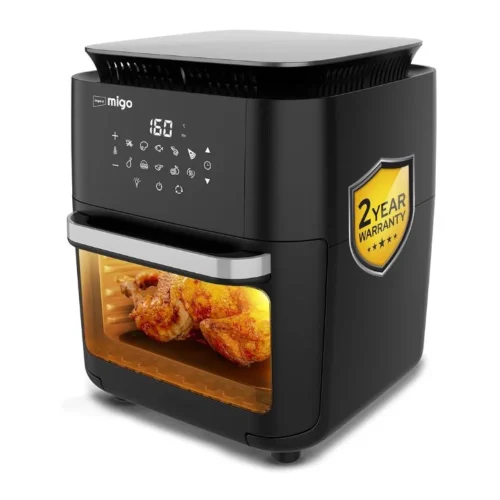 Impex Airchef XL 12L Air Fryer Oven 1800W | Digital OTG Air Fryer with Rotisserie, Cyclonic Airflow & 10 Presets – Oil Free Healthy Cooking Appliance for Home Kitchen (Black) Impex Airchef XL 12L Air Fryer Oven 1800W | Digital OTG Air Fryer with Rotisserie, Cyclonic Airflow & 10 Presets – Oil Free Healthy Cooking Appliance for Home Kitchen (Black)
