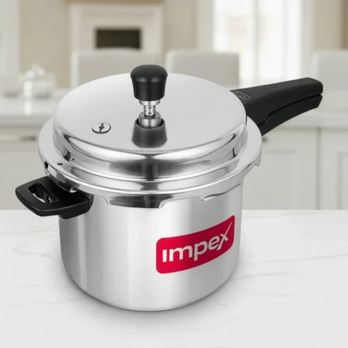 Impex SS EP5 5L Stainless Steel Pressure Cooker – Gas & Induction Compatible Impex SS EP5 5L Stainless Steel Pressure Cooker – Gas & Induction Compatible