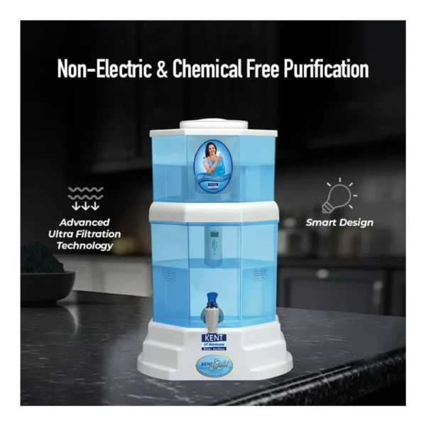KENT Gold Gravity Water Purifier 20 Litre (111014) | Non-Electric UF Storage Water Filter KENT Gold Gravity Water Purifier 20 Litre (111014) | Non-Electric UF Storage Water Filter