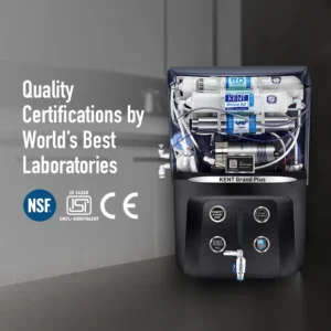 KENT Grand Plus RO UV UF Water Purifier Black 111099B with 9L Storage & TDS Control