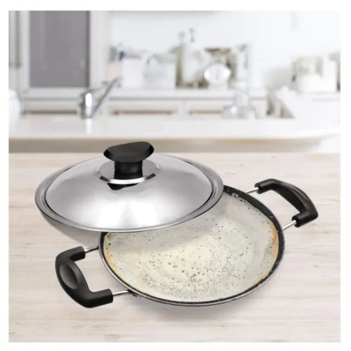 Milton Granito Appachatty 21cm with Lid Premium Non Stick Aluminium Appam Pan Milton Granito Appachatty 21cm with Lid Premium Non Stick Aluminium Appam Pan