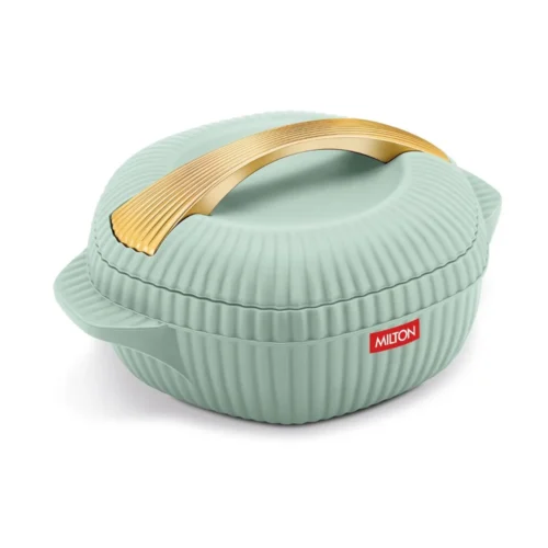 Milton Oyster 2000 Casserole Insulated Food Warmer with Twist Lock Lid Light Green Hotpot