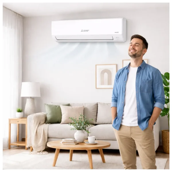 Mitsubishi Electric 1 Ton 5 Star Inverter Split AC MSY-GR13VF-DA1 – Fast Cooling, Silent Operation, R32 Eco Refrigerant, Copper Condenser Mitsubishi Electric 1 Ton 5 Star Inverter Split AC MSY-GR13VF-DA1 – Fast Cooling, Silent Operation, R32 Eco Refrigerant, Copper Condenser