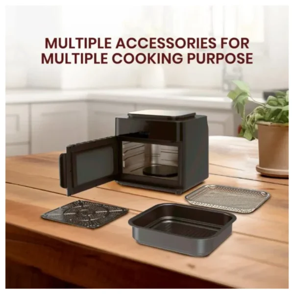 Mr. Light Digi Air MR 2515 15L Digital Air Fryer | 8-in-1 Multi-Function Oil-Free Air Fryer with Touch Control, Presets & Double Heating Technology Mr. Light Digi Air MR 2515 15L Digital Air Fryer | 8-in-1 Multi-Function Oil-Free Air Fryer with Touch Control, Presets & Double Heating Technology