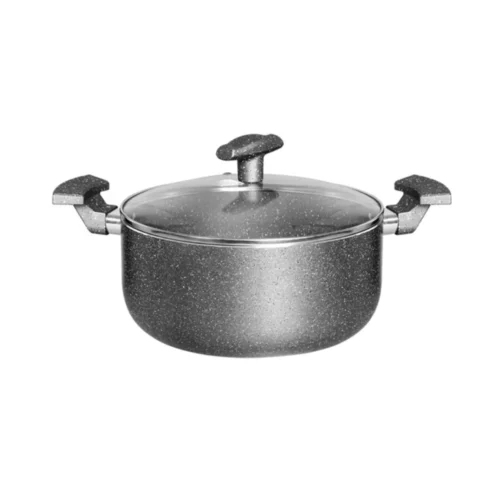 Nolta Granite Biriyani Pot 22cm 3.5 Litre Non Stick Aluminium Pot with Lid Gas & Induction Compatible Nolta Granite Biriyani Pot 22cm 3.5 Litre Non Stick Aluminium Pot with Lid Gas & Induction Compatible