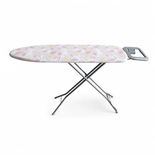 Nolta Cyclone 1242HZ5-19 NIBH25 Foldable Ironing Board with Adjustable Height, Heat Resistant Cover & Anti-Skid Iron Stand for Home Laundry Care