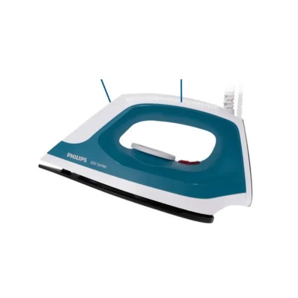 Philips Dura Ease DST0600/20 1000W Dry Iron Box with Non-Stick Soleplate | Lightweight Iron Box Philips Dura Ease DST0600/20 1000W Dry Iron Box with Non-Stick Soleplate | Lightweight Iron Box