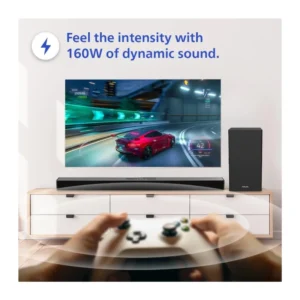Philips TAB4319 80W 2.1 Channel Soundbar with Wireless Subwoofer & Powerful Bass Philips TAB4319 80W 2.1 Channel Soundbar with Wireless Subwoofer & Powerful Bass