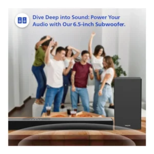 Philips TAB4319 80W 2.1 Channel Soundbar with Wireless Subwoofer & Powerful Bass Philips TAB4319 80W 2.1 Channel Soundbar with Wireless Subwoofer & Powerful Bass