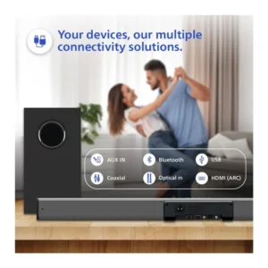 Philips TAB4319 80W 2.1 Channel Soundbar with Wireless Subwoofer & Powerful Bass Philips TAB4319 80W 2.1 Channel Soundbar with Wireless Subwoofer & Powerful Bass