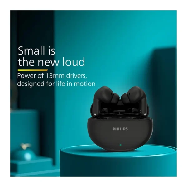 Philips TAT1269 True Wireless Earbuds with 13mm Drivers, Bluetooth 5.4 & 40H Playtime Philips TAT1269 True Wireless Earbuds with 13mm Drivers, Bluetooth 5.4 & 40H Playtime