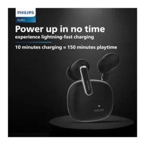 Philips TWS TAT1150BK/94 Wireless Earbuds with ANC, 55 Hours Playtime & 13mm Drivers Philips TWS TAT1150BK/94 Wireless Earbuds with ANC, 55 Hours Playtime & 13mm Drivers