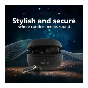 Philips TWS TAT1150BK/94 Wireless Earbuds with ANC, 55 Hours Playtime & 13mm Drivers Philips TWS TAT1150BK/94 Wireless Earbuds with ANC, 55 Hours Playtime & 13mm Drivers