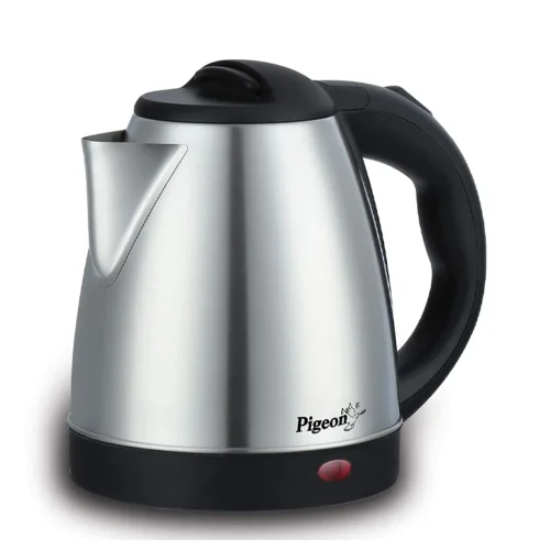 Pigeon 1.5 Litre Stainless Steel Electric Kettle 1500W Fast Boil with Auto Cut Off 360° Cordless Base Model 12466