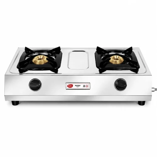 Pigeon Gas Stove 2 Burner Stainless Steel Maxima 12312 | High Powered Brass Burner Pigeon Gas Stove 2 Burner Stainless Steel Maxima 12312 | High Powered Brass Burner