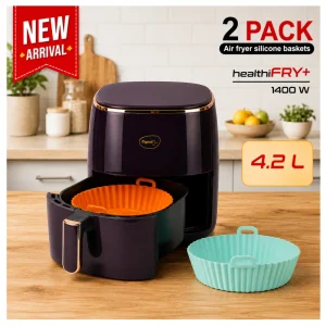 Pigeon HEALTHI Digital Air Fryer 16232/19003964 | 4.2L 1400W Oil-Free Air Fryer with Digital Display, 8 Preset Menus & Rapid Air Technology for Healthy Cooking Pigeon HEALTHI Digital Air Fryer 16232/19003964 | 4.2L 1400W Oil-Free Air Fryer with Digital Display, 8 Preset Menus & Rapid Air Technology for Healthy Cooking