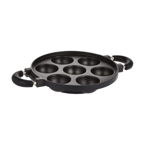Pigeon Wondercast 7-Round Non-Stick Paniyarakkal 22.5 cm | Aluminium Appam & Paddu Maker