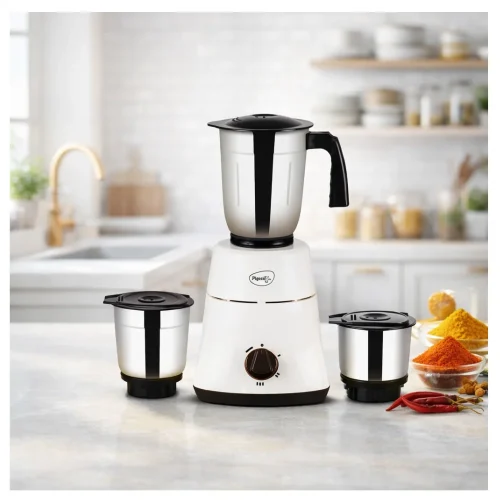Pigeon Swifty 550W Mixer Grinder 19004798 3 Jar Heavy Duty Kitchen Mixer with 21000 RPM Motor, Stainless Steel Blades Pigeon Swifty 550W Mixer Grinder 19004798 3 Jar Heavy Duty Kitchen Mixer with 21000 RPM Motor, Stainless Steel Blades
